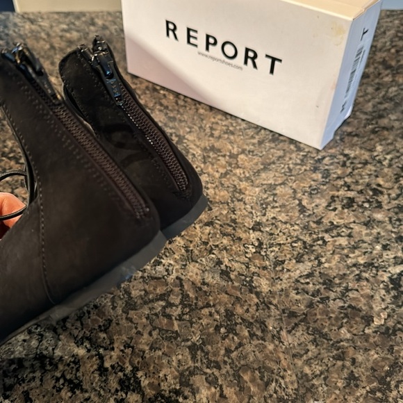 Report bell black pointed toe lace up ballet NIB 8.5 - Picture 5 of 8